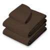 Saloniture 3-Piece Flannel Massage Table Sheet Set - Soft Cotton Flat and Fitted Sheets with Face Cradle Cover - 2 of 3