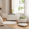 NicBex Set of 2 Upholstered Storage Ottoman,Faux Fur Foot Stool with Metal Legs,Coffee Side Table with Reversible Lid for Living Room,Bedroom - 2 of 4