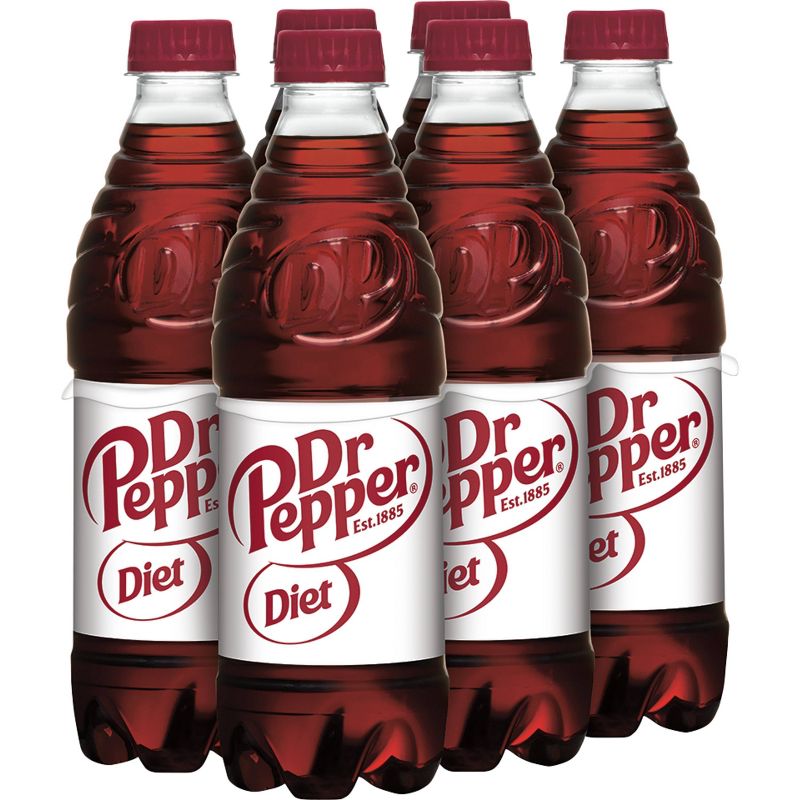 Diet Dr Pepper Soda Bottles - 6pk/16.9 fl oz, 2 of 8