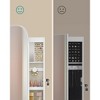 Jewelry Cabinet, LED Accessory Organizer with Mirror, Lockable 3.9 x 16.5 x 42.5 Inches - 4 of 4