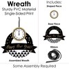 Big Dot of Happiness New Year's Eve - Gold - Outdoor New Years Eve Party Decor - Front Door Wreath - 3 of 4