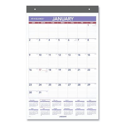 AT-A-GLANCE Repositionable Wall Calendar 15.5 x 22.75 2022 PM17RP28