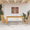 vidaXL Patio Dining Table - 70.9"x35.4"x29.5" Solid Acacia Wood - Rectangular Outdoor Garden Furniture - 4 of 4