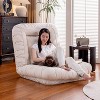 ATJafurn 67" Linen Adjustable Floor Chair Lazy Sofa Chair Ergonomic Floor Seating with Cotton Fill Lounge Sofa for Kids and Adults - 4 of 4