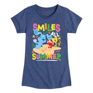 Girls' - Blue's Clues & You! - Smiles All Summer Fitted Short Sleeve Graphic T-Shirt - 1 of 3