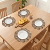 REGALWOVEN Farmhouse Placemats Set of 6 Placemats with Wavy Edge for Dining Table Decor Indoor Outdoor Washable Kitchen Table Mat - 3 of 4