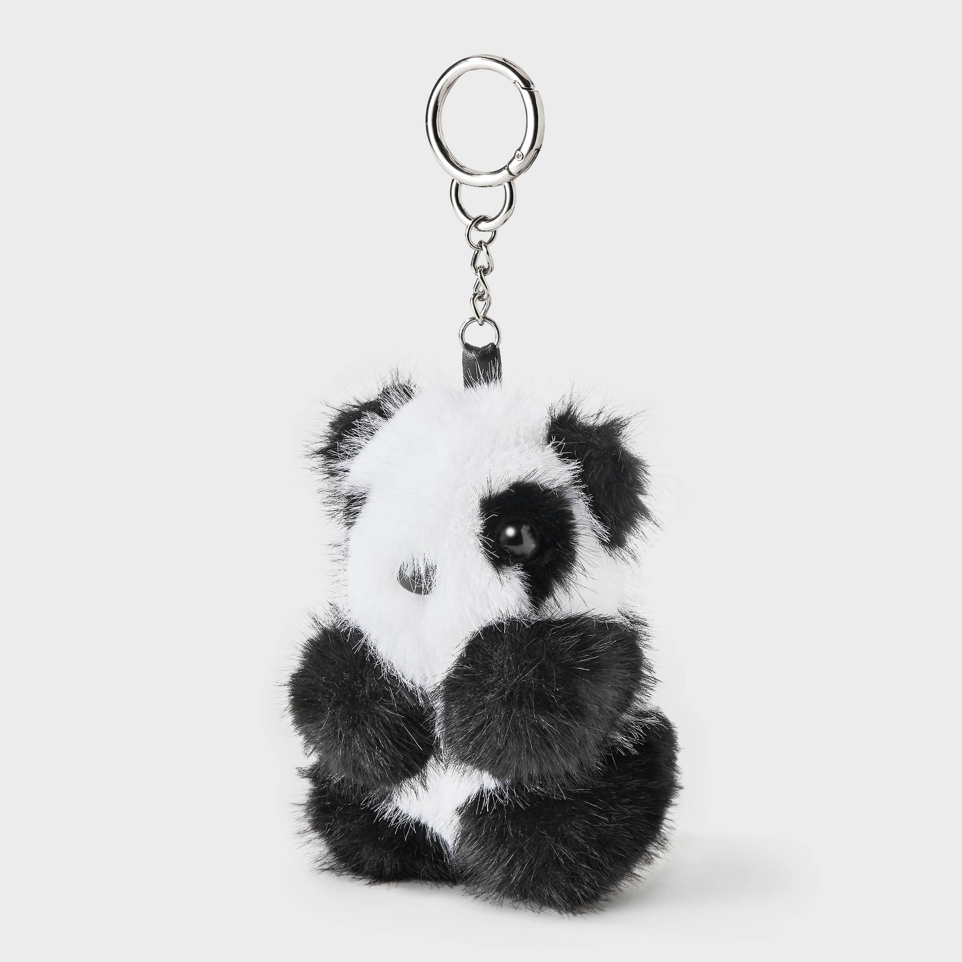 Faux Fur Panda Bear Bag Charm - Wild Fable™ Multi