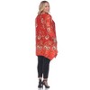 Women's Plus Size Paisley Scoop Neck Tunic Top with Pockets - White Mark - 4 of 4