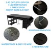 Grungis Office Desk with 7 Fabric Drawers and Power Outlet,Small Desk with Large Side Pocket,Computer Desk for Home Office,Company - 4 of 4
