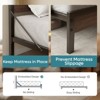 Bestier Full Size Platform Bed Frame with Storage Headboard, LED Lights & USB Charging Station, Metal Bed Frame,Ancona Walnut - 3 of 4
