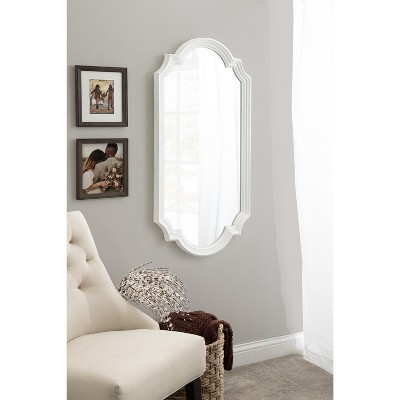 Fairbourne Rustic Gray Full-Length Rectangular Wood Wall Mirror