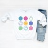 Simply Sage Market S.W.Smiley Stacked Smiley Faces Sweatshirt - 3 of 4