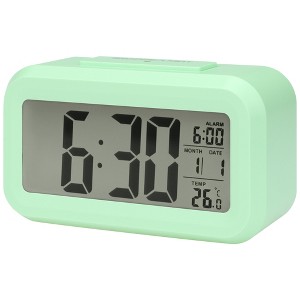 REGALWOVEN Plastic Battery Powered Digital Temperature Alarm Clock 5.5 x 2.8 x 1.8 Inches - 1 of 4
