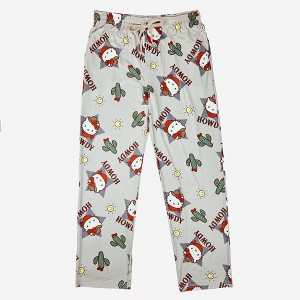 Men's Sanrio Hello Kitty Howdy Knit Pajama Pants - Gray - 1 of 3