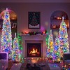 Hrinhom 5-Set Artificial Christmas Tree With Snow Flocking,4FT/6FT/8FT,11 Lighting Modes - 4 of 4