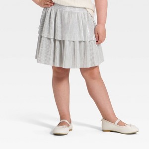 Toddler Girls' Metallic Skirt - Cat & Jack™ - 1 of 3