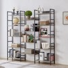 5 Tier Bookshelf Bookcases for Book Display Modern Minimalist Storage Display Shelf for Bedroom Living Room Home Office Rusty - 3 of 4
