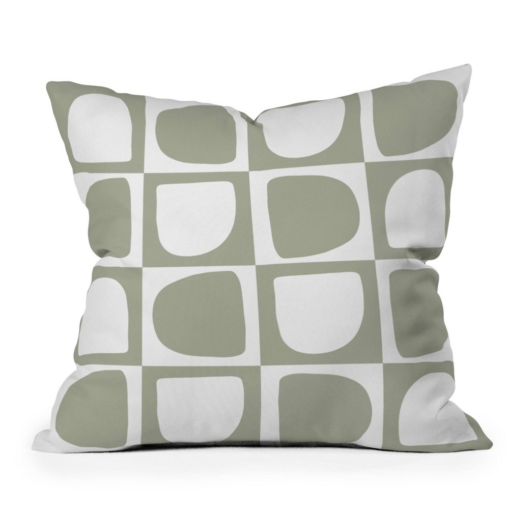 Photos - Pillow 16"x16" Summer Sun Home Art Forms Square Throw  Green - Deny Designs
