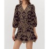 Women's Poppy Embroidered Mini Dress - adelyn rae - 3 of 4