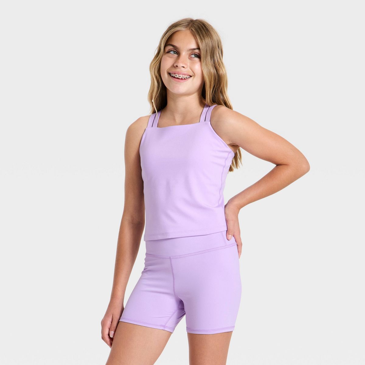 Girl's Ladder Trim Active Tank Top - All In Motion™ - thumbnail 7