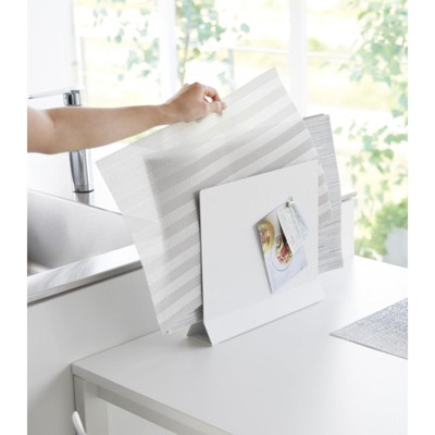 Slim Black Steel Placemat and Tray Stand for Kids