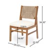 Christopher Knight Home Allison Outdoor Expandable Acacia Wood and Wicker Woven 7 Piece Dining Set with Cushions - 3 of 4