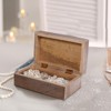 Mela Artisans Carved Scallop Handcrafted Box in Light Gray Finish - Medium - 3 of 4