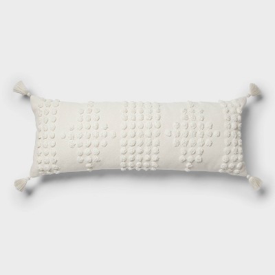 Oversized Oblong Tufted Diamond Throw Pillow Cream - Opalhouse™