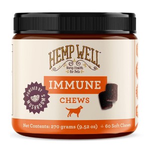Hemp Well Mushroom Immune Dog Soft Chews - For Digestion & Gut Health - 1 of 4