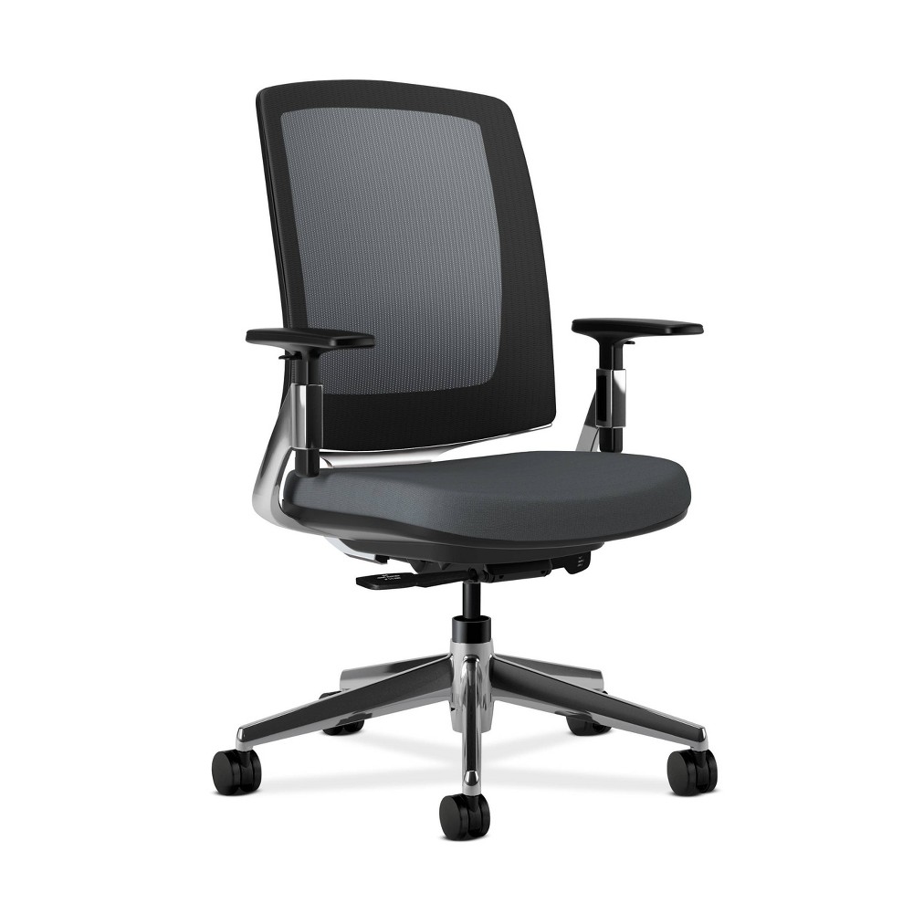 UPC 881728407940 product image for Lota Mesh Back Office Chair with Metal Base Charcoal - HON | upcitemdb.com