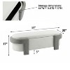NicBex 51" Storage Bench Large Versatile Storage Ottoman Bench for Bedroom, Entryway - 4 of 4