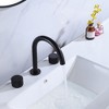 BWE 8 in. Widespread 2-Handle High-Arc Bathroom Faucet in Matte Black - 4 of 4