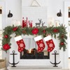 6ft Pre-Lit Christmas Garland with 20 LED Lights, Pinecones, Red Berries & Poinsettias - 3 of 4