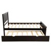 PAGED Twin Size Platform Bed Modern Simple Pine Bed Frame with Trundle and 2 Drawers for Bedroom - 4 of 4