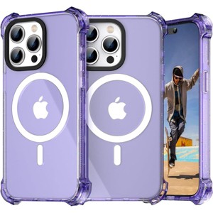 Entronix [Magnetic] Case Compatible with iPhone 15 Pro - Clear Bounce Frame - 1 of 4