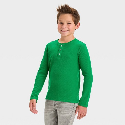 Boys' Thermal Pullover Sweatshirt - Cat & Jack™ : Target