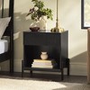 NicBex Modern Fluted-Drawer Nightstand,Bedside Tables with Open Cubby for Bedroom,Living Room - 2 of 4