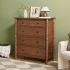 Walker Edison Easy Assembly Solid Wood 5 Drawer Spindle Chest - 2 of 4