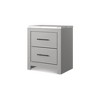 Signature Design by Ashley Cottonburg Contemporary 2 Drawer Nightstand, Light Gray/White - 2 of 4