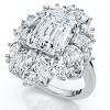 Pompeii3 Certified 7Ct High Jewelry Diamond Ring 14k Gold Lab Created - 3 of 4