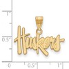 Black Bow Jewelry 14k Yellow Gold Nebraska Cornhuskers NCAA Medium Pendant - 2 of 3