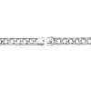 Guili Mens Rhodium-Plated Sterling Silver Miami Cuban Chain Bracelet with Iced Out Cubic Zirconia Stones for a Bold and Stylish Statement Piece - 3 of 4