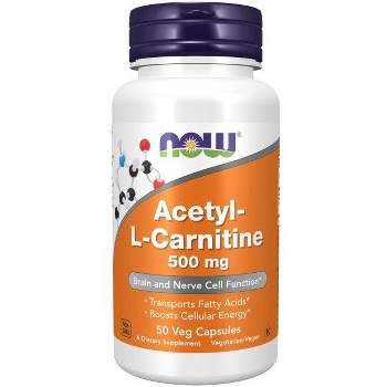 Now Foods Acetyl-L-Carnitine 500mg  -  50 Capsule