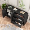 ORRD Modern Sideboard Buffet Cabinet with Drawers, Large Kitchen Storage & Coffee Bar Cabinet with Adjustable Shelves, Multi-Functional Organizer - 3 of 4