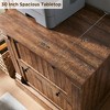 SinCiDo 30" Farmhouse File Cabinet, Office Furniture, w/ 2 Drawers, Hanging File Folders, Printer Stand w/ Storage,for Home Office, Living Room - 4 of 4
