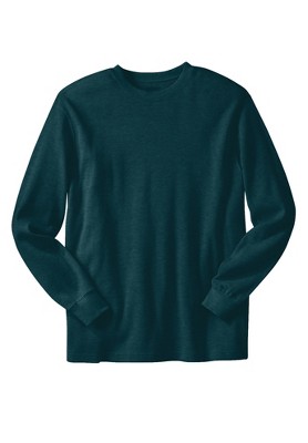 KingSize Men's Big & Tall Tall Waffle-Knit Thermal Crewneck Tee Big
