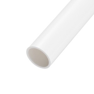 Unique Bargains High Impact Water Plumb Cable Sleeve PVC Rigid Round Pipes 20" Length - 1 of 4