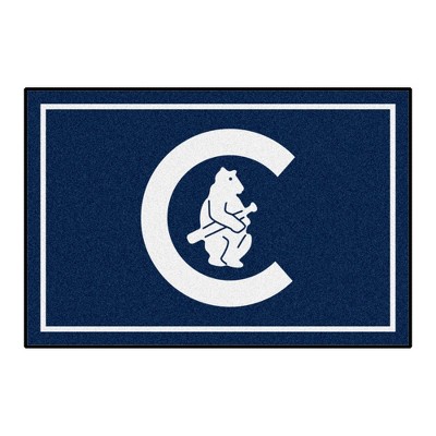 MLB Chicago Cubs 4'x6' 1911 Retro Collection Plush Area Rug