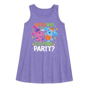 Girls' - Blue's Clues & You! - Witch Way To The Costume Party Graphic Sleeveless Aline Dress - 1 of 3