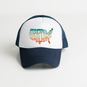 Simply Sage Market Explore America Map Foam Trucker Hat - 1 of 1